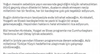 Cumhurbaşkanı Erdğan'ın Kırıkkale, Yozgat ve Sivas programı iptal oldu