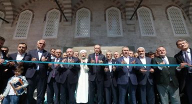 Cumhurbaşkanı Erdoğan Sultanahmet Camii'nin ibadete açılışı töreninde konuştu