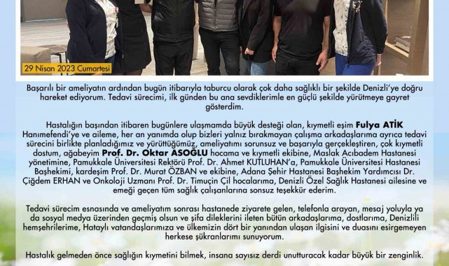 Deprem bölgesinde omzundaki kemoterapi şişesiyle çalışan Vali Atik ameliyat oldu