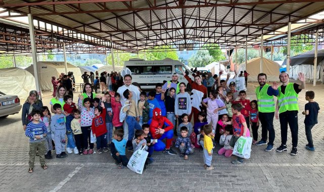 Deprem bölgesindeki çocuklar için "Umudu Taşıyoruz"