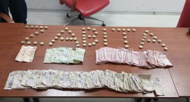Dilencinin üzerinden bin 505 lira çıktı