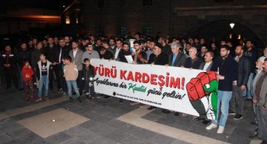Diyarbakır, Bingöl ve Batman'da Mescid-i Aksa'ya düzenlenen saldırılara tepki