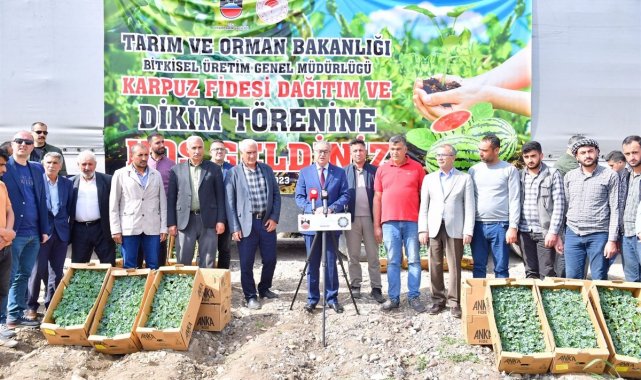 Diyarbakır'da 115 bin karpuz fidesi dağıtıldı