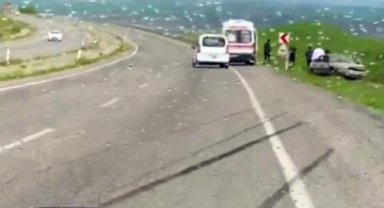 Diyarbakır'da otomobil yoldan çıktı: 6 yaralı