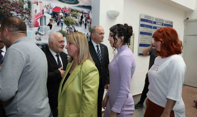 Düzce Belediyesinde bayramlaşma yapıldı