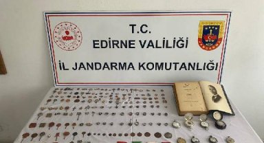 Edirne'de 189 tarihi eser ele geçirildi