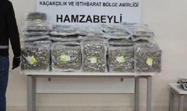 Edirne'de 63 kilo uyuşturucu ele geçirildi