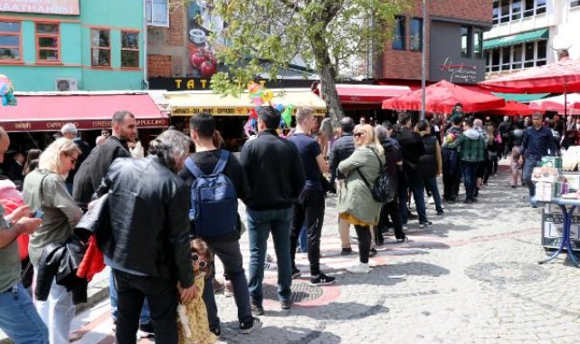 Edirne'de bayramda tava ciğerine yoğun ilgi
