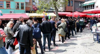 Edirne'de bayramda tava ciğerine yoğun ilgi