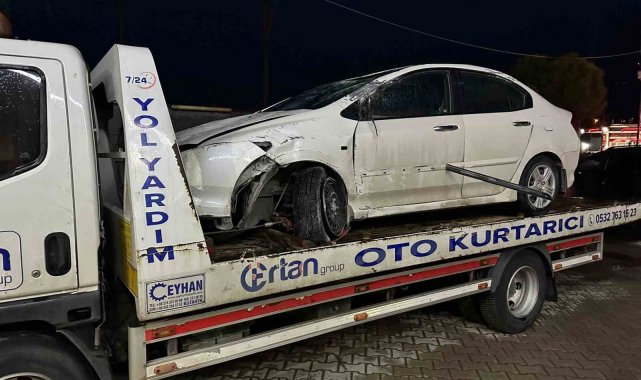 Elazığ'da otomobil, tünel içerisinde takla attı