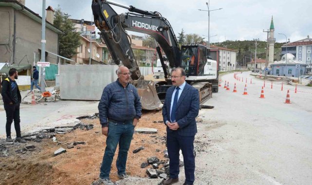 Emet'te yağmur suyu kanalları yapımına başlandı