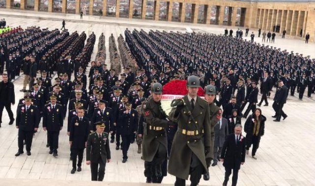 Emniyet teşkilatından Anıtkabir'e ziyaret
