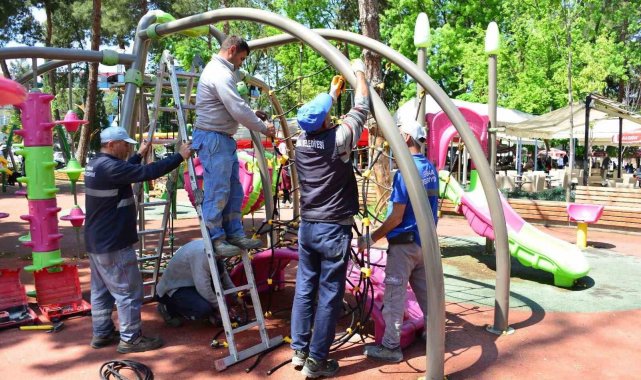 Erbaa'da 45 parkta bakım çalışması başladı