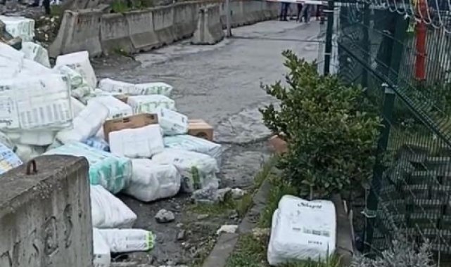 Esenyurt'ta 3 gün bekletilen tır şoförü yükünü sokağa attı