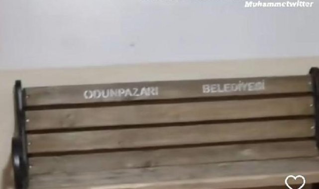 Evine götürüp aşkını ilan ettiği bankı, belediye geri istedi