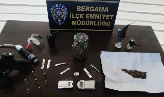 Evine operasyon düzenlenen uyuşturucu taciri tutuklandı