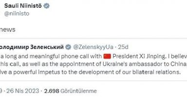 Finlandiya'dan Çin-Ukrayna görüşmesine 'iyi haber' yorumu