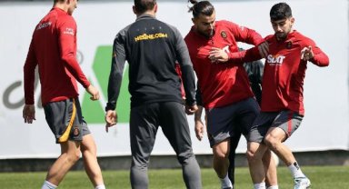 Galatasaray savunma ve hücum çalıştı