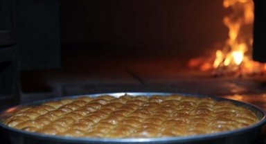 Gaziantep'te baklavacıların bayram mesaisi