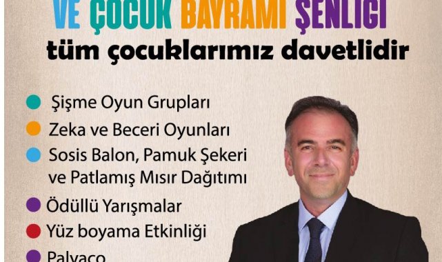 Germencik Belediyesi'nden 23 Nisan'da çocuklara özel şenlik