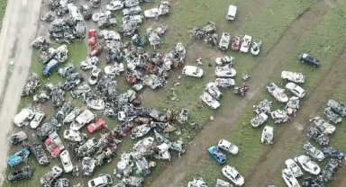 Hatay'da yediemin otoparkı, araç mezarlığına döndü