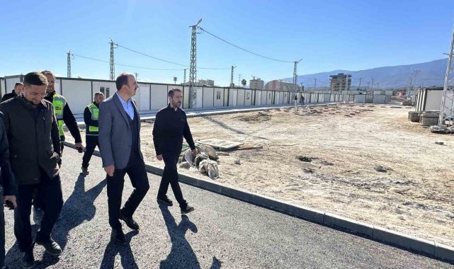 Hatay'daki Konya Konteyner Kentin ilk etabına depremzedeler yerleşmeye başladı
