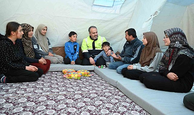 Hataylı afetzedelere Bursa morali