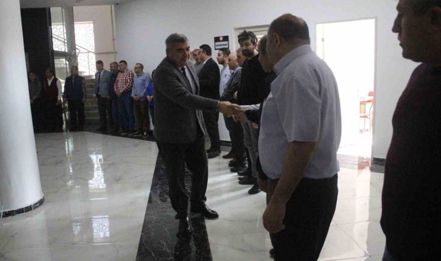 İl Milli Eğitim Müdürlüğü'nde ilk mesai günü bayramlaşma