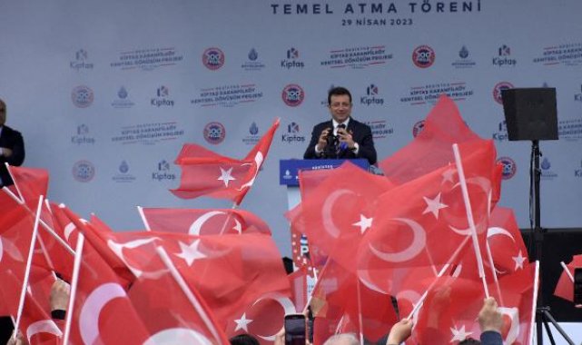 İmamoğlu Beşiktaş'ta temel atma törenine katıldı