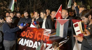 İsrail'in Mescid-i Aksa'ya yönelik saldırıları Ankara'da protesto edildi