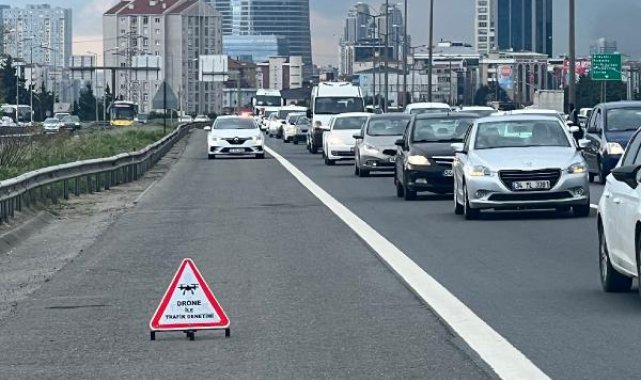 İSTANBUL- RAMAZAN BAYRAMI ÖNCESİ DRONE DESTEKLİ TRAFİK DENETİMİ YAPILDI
