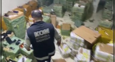 İstanbul'da kaçakçılık operasyonu: 115 milyon lira değerinde ürün ele geçirildi