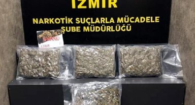 İzmir'de 13,5 kilo esrara 2 tutuklama
