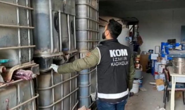 İzmir'de 46 ton kaçak akaryakıt ele geçirildi