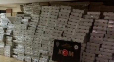 İzmir'de 5 milyon 755 bin adet kaçak sigara ele geçirildi