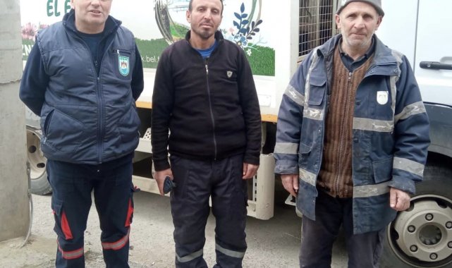 İznik'te çöp konteynırında bulunan para sahibine ulaştırıldı