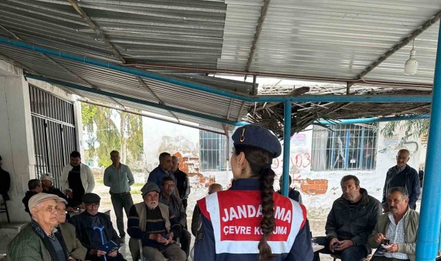 Jandarma orman yangınlarına karşı bilgilendirdi