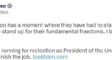 Joe Biden, 2024 seçimleri için aday olduğunu açıkladı