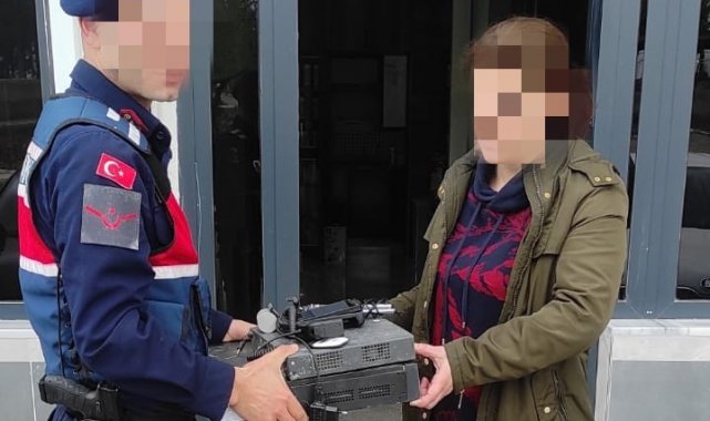 Kamu binasından çalınan cihazlar jandarma ekiplerince bulundu