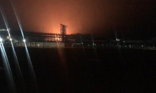 Karadeniz gazının ilk alevleri geceyi aydınlattı