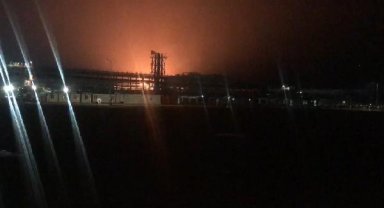 Karadeniz gazının ilk alevleri geceyi aydınlattı