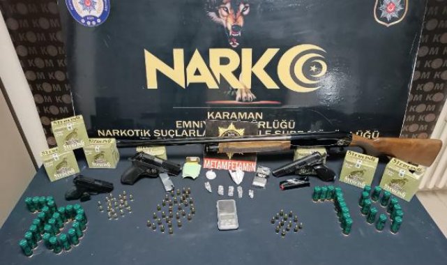 Karaman'da uyuşturucu operasyonunda 3 tutuklama