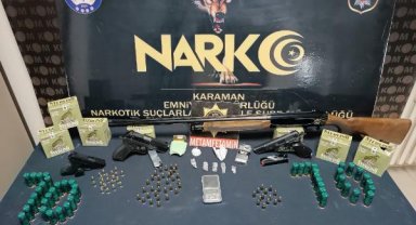 Karaman'da uyuşturucu operasyonunda 3 tutuklama
