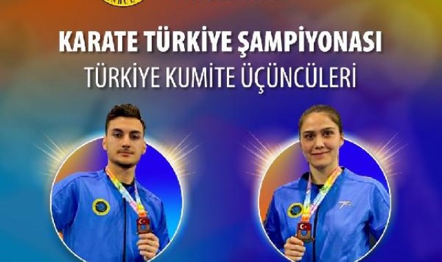 Karate Türkiye Şampiyonası'ndan madalya ile döndüler