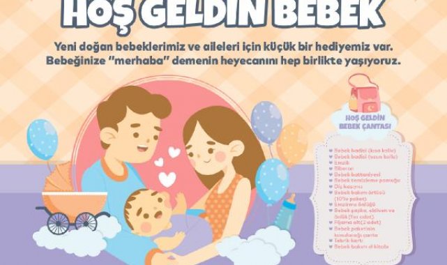 Kartal Belediyesi'nden yenidoğan bebeklere hediye paketi