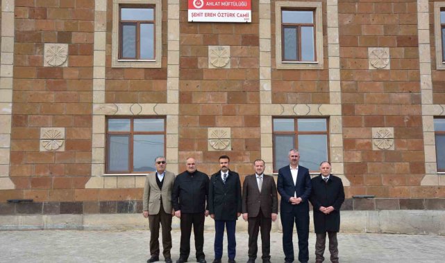 Kaymakam Bingöl, Şehit Öztürk'ün vasiyeti olan cami ve külliyeyi ziyaret etti