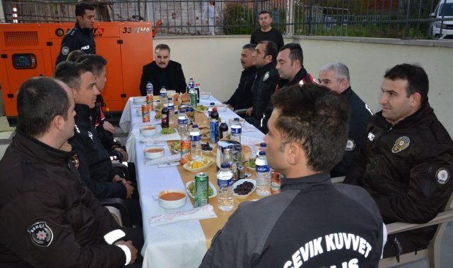 Kaymakam Odabaş, polislerle iftar yaptı