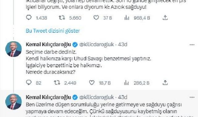Kılıçdaroğlu: Seçime gidiyoruz, savaşa değil