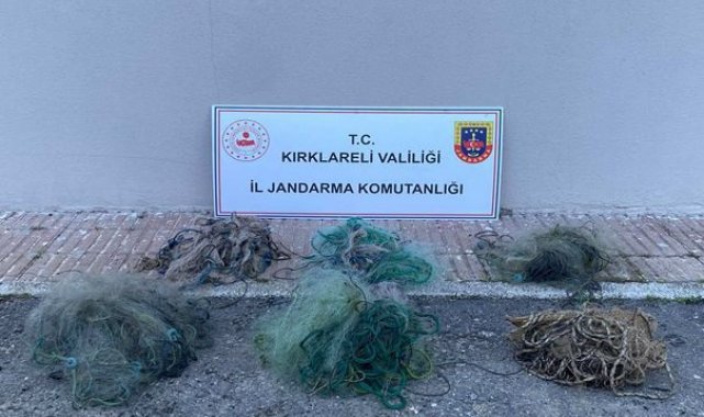 Kırklareli'de baraja serilen 6 ağ ele geçirildi