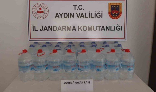 Koçarlı'da 200 litre kaçak alkol ele geçirildi
